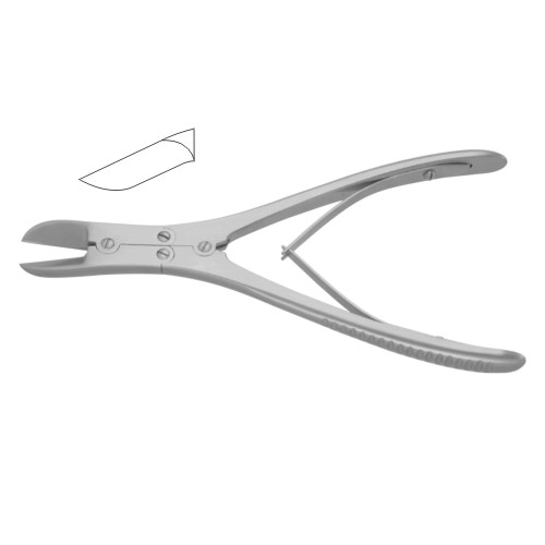 Ruskin-Liston Bone Cutting Forcep Curved â€“ Compound Action 