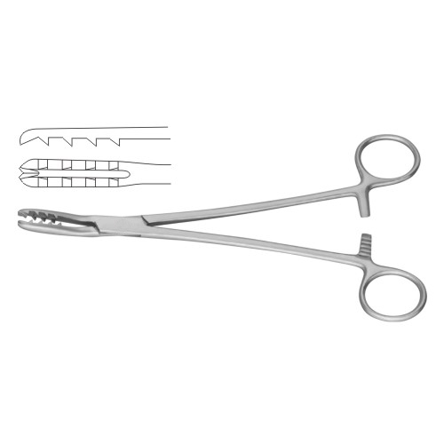 Bircher-Ganske Catrilage Seizing Forcep Curved Sidewards 