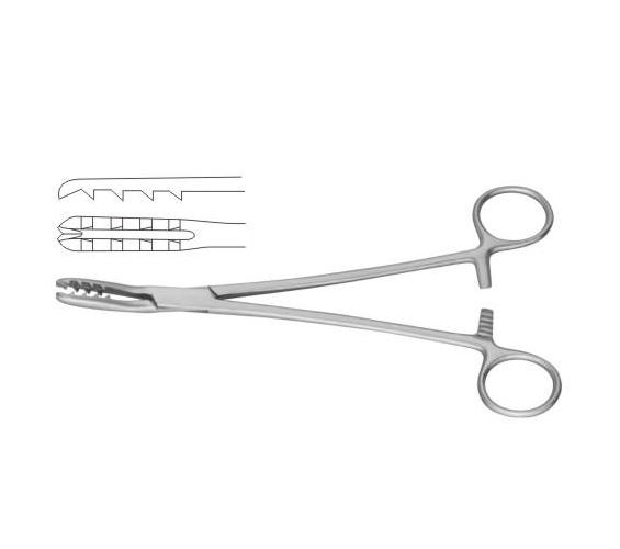 Bircher-Ganske Catrilage Seizing Forcep Curved Upwards