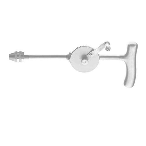 Moore Hand Drill Complete with a Set of Twist Drill